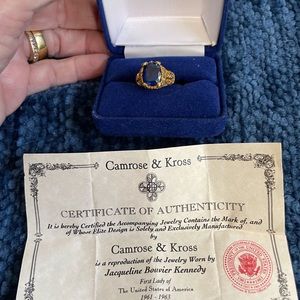 Jacqueline Bouvier Kennedy,  Camrose & Kross certified reproduction Ring